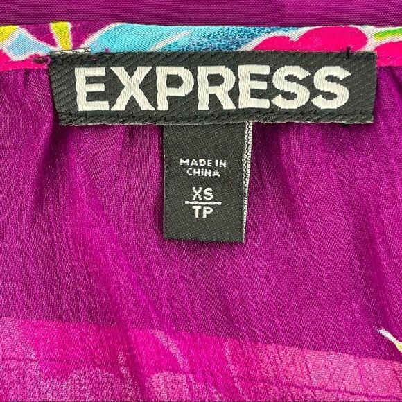 EXPRESS Floral Blouse Dress - Picture 9 of 11